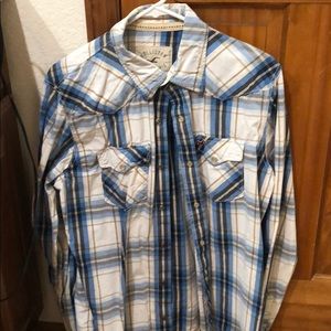 Men’s hollister pearl snap